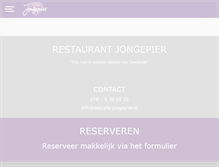 Tablet Screenshot of eetcafe-jongepier.nl